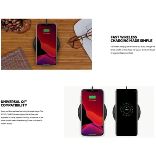 Belkin Boost Wireless Qi Fast Charger with AC Adapter Included (Bulk Packaging) - Picture 34 of 66