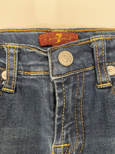 7 For All Mankind Jeans Slim Skinny Fit Stretch Girls Size 4T Vintage EUC Cute - Picture 4 of 10