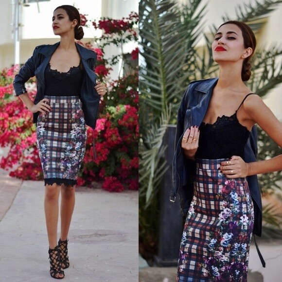 zara floral lace dress