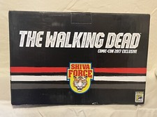 The Walking Dead Shiva Force 4 Action Figure Set SDCC Exclusive Color Comic Set!