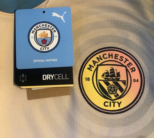 Manchester City X Oasis Puma Fourth Soccer Jersey Shirt Kit NWT Foden #47 2XL - Picture 3 of 9