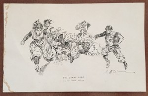 pen-amp-ink-drawing-after-Charles-Dana-Gibson-Football-Vassar-vs-Williams