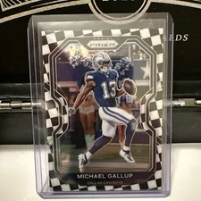 2020 Prizm Football Michael Gallup Checkerboard SSP 148