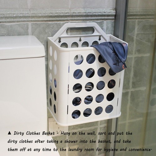 Plastic Bag Holder 2sets/pack Grocery Bag Holder Dirty Clothes Basket And Kitc - Picture 3 of 7