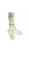 TW Lion  Saltire Embroidered Wool Blend Kilt Hose Socks for Mens