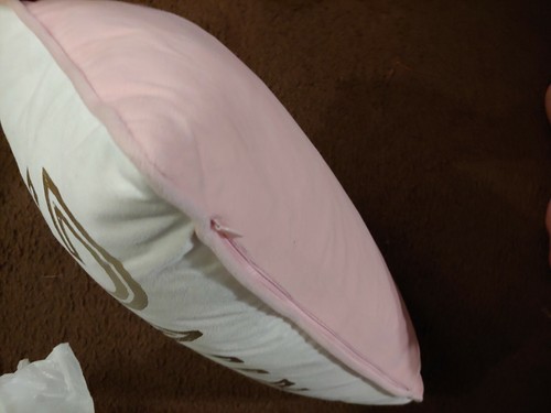 spring throw pillow pink and white rectangle shape home decor - Picture 4 of 4