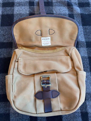 Filson Small Rugged Twill Field Bag | NWOT | Tan | USA | MSRP $450