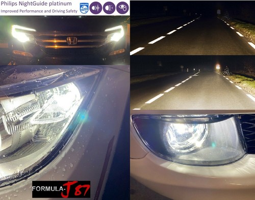 Philips Night Guide Platinum H11 55W Two Bulbs Head Light Low Beam Upgrade Stock - Picture 5 of 12