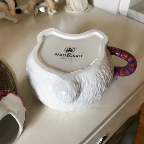 Pfaltzgraff Snow Bear figure Tea For One Teapot Cup nib - Picture 9 of 9