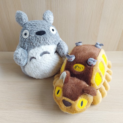 Studio Ghibli My Neighbour Totoro Totoro Plush Puppet & Cat Bus Plush Sun Arrow - Foto 2 di 23