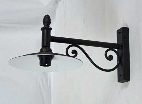 APPLIQUE LAMPADA DA PARETE PER INTERNO E ESTERNO FERRO FORGIATO ART.L77 COUNTRY - Imagen 5 de 6