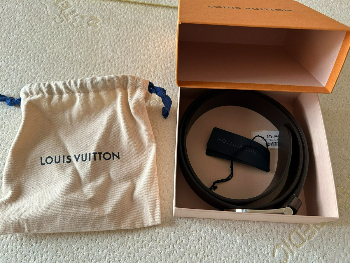 Limited Edition Louis Vuitton LV Dark Brown Leather belt  display picture 1