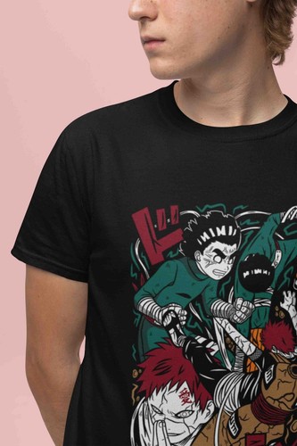 Rock Lee T-Shirt Naruto Tshirt Jiraya Shirt Madara Kakashi Itachi Uchiha Gaara - Picture 3 of 6