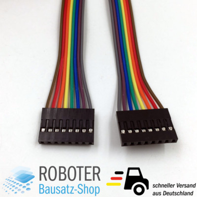 8 Pin Jumper Kabel 2.54mm Buchse-Buchse 20 cm Female-Female