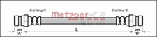 METZGER Bremsschlauch Für VW PORSCHE 1600 15001600 Beetle Carocha 113611775