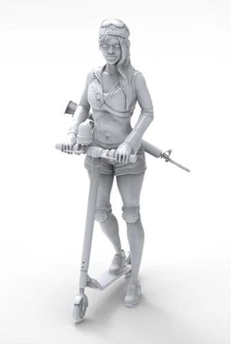 Figura de resina genuina 1/35 ZLPLA Leah Girls en acción montaje modelo GM-012 - Imagen 8 de 9