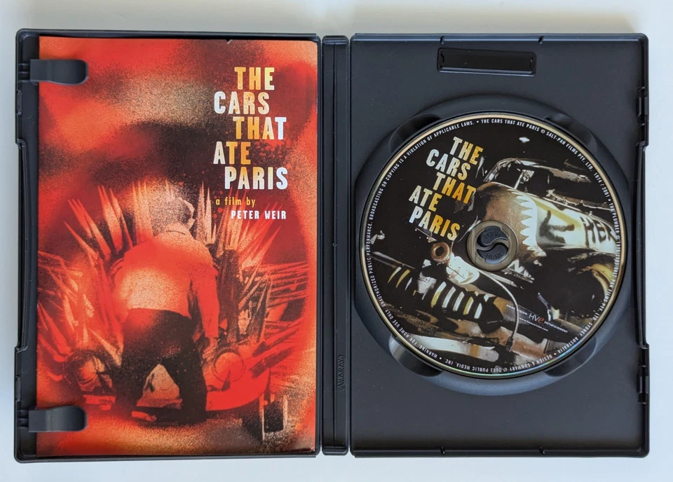 Janus Films (Criterion) - Peter Weir Cars That Ate Paris + The Plumber DVD OOP Foto 3 de 3