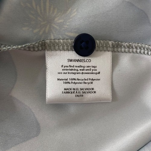 Poloshirt Herren XL Swannies Mehrfarbig Blumenmuster Golf Kurzarm - Bild 8 von 9