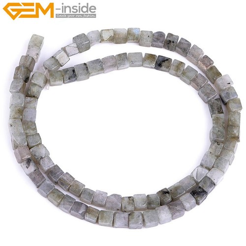 Natural 4mm Cubic Labradorite Quartz Loose Beads For Jewelry Making 15" Beads UK - Picture 8 of 40
