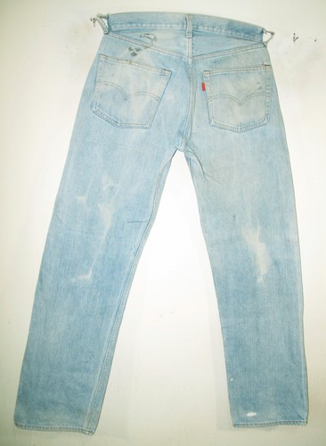 LO ÚLTIMO DE COLECCIÓN AÑOS 80 Para hombres EE. UU. LEVI'S 501 RIBETE BOTÓN 6 PUNTOS Jeans 32x34 (Ajuste 29x31) - Imagen 3 de 18