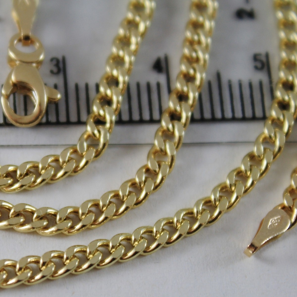 18K YELLOW GOLD CHAIN LITTLE GOURMETTE LINK 2.5 MM, 19.70 18K YELLOW GOLD CHAIN LITTLE GOURMETTE LINK 2.5 MM, 19.70