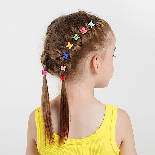 80 Pcs Mini Butterfly Hair Clips for Girls 16 Colors 90s Girls 80pcs/16colors - Picture 2 of 6