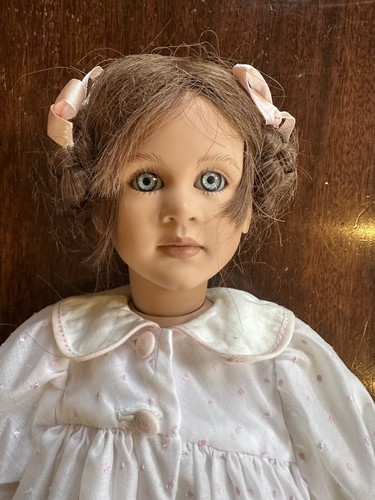Porcelain Doll 16" Signed Numbered #8/50 Ruth Treffeisen QUALITY - Picture 11 of 15