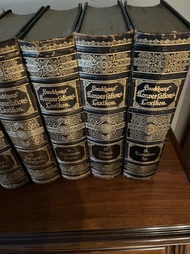 Brockhaus Konversations-Lexikon 16 Bände 1892 - 1895,Rarität,original gestempelt - Bild 13 von 23