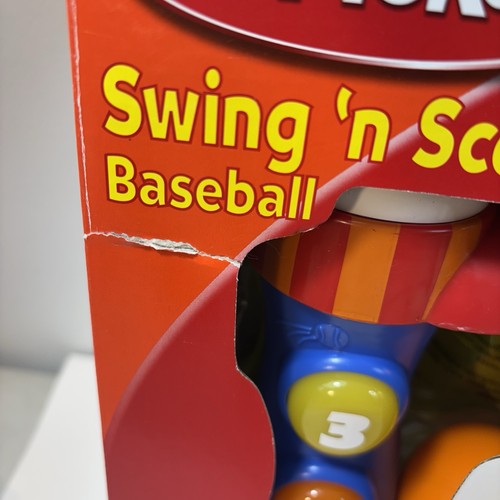 Playskool SWING 'N SCORE Baseball zerrissene Schachtel zerkratzt # 1 Vintage getestet. LESEN - Bild 2 von 6
