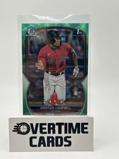 2023 Bowman Draft Kristian Campbell Chrome Aqua Wave Refractor 1st #/125