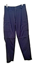 BLAUER Flexforce Dark Navy Blue Zip-Off Rain Cycling Bike Pants # 8822Z Mens 34L