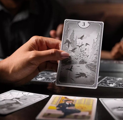 NETFLIX “Wednesday”Addams Family The Card Game From Spin Master Games 3-6 PL 10+ - Picture 8 of 9