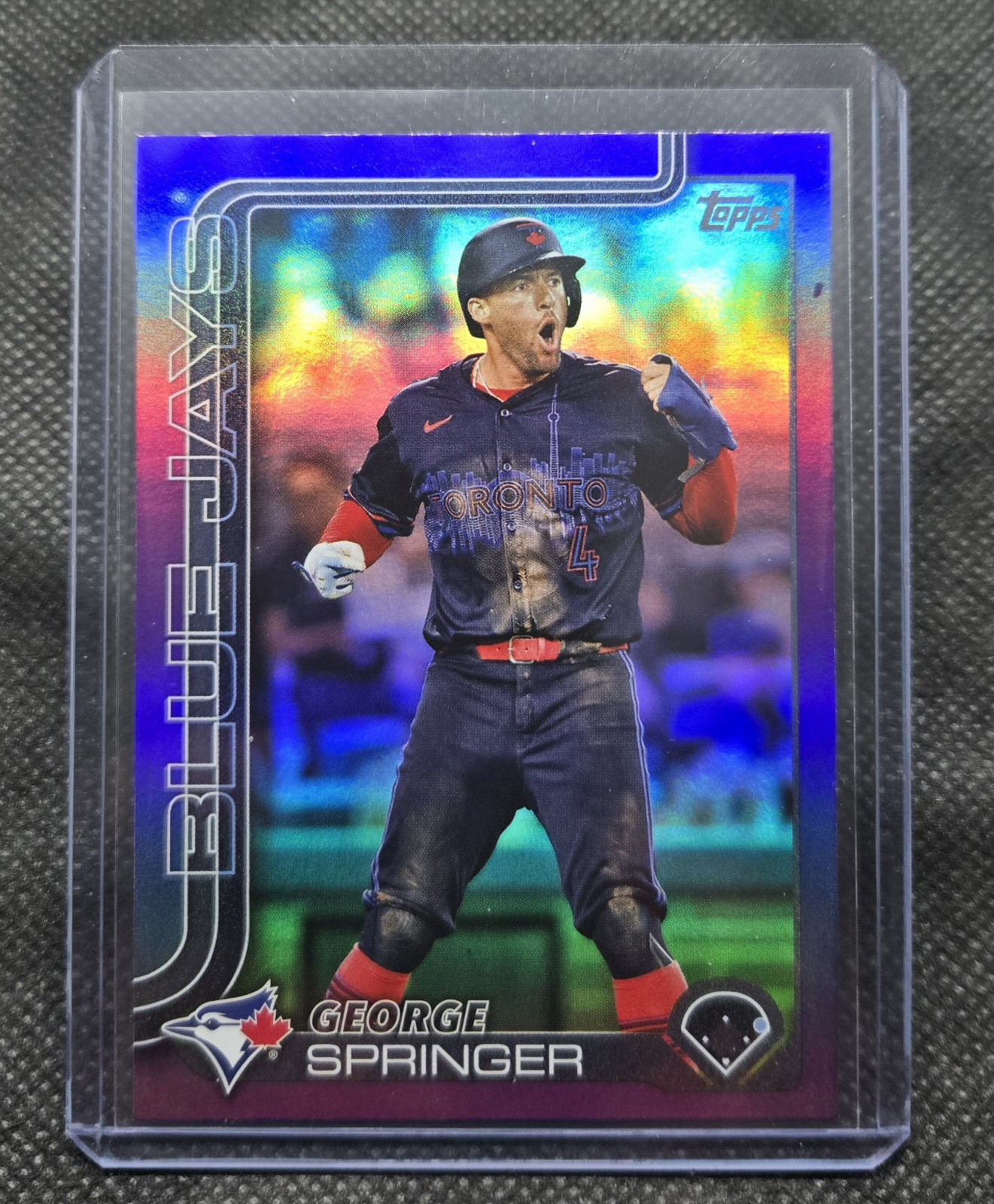 🔥2025 Topps George Springer Purple Rainbow #/250🔥Toronto Blue Jays