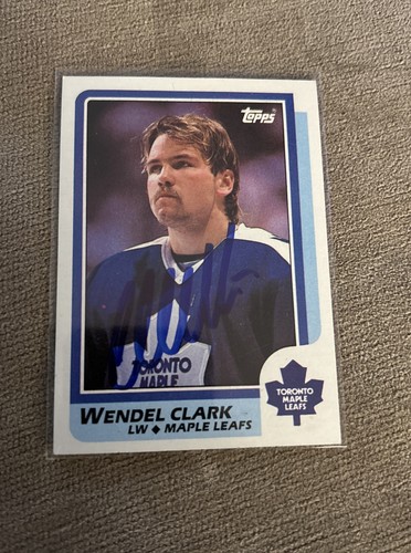 1986 TOPPS #149 WENDEL CLARK RC ROOKIE Auto Signed