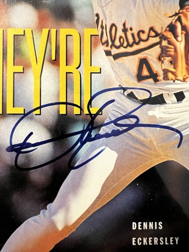 Dennis Eckersley Signed World Series Sports Illustrated 10/22/90 A’s HOF Auto - Picture 2 of 2