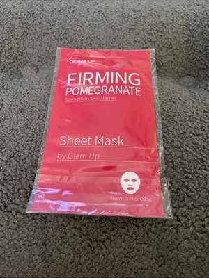 Glam Up Refreshing Peppermint Skin Clarifying Sheet Mask 0.74 Ounces 2 Pack