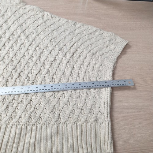 Fat Face Jumper Womens Large Ivory Chunky Cable Knit Oversized Roll Neck - Picture 10 of 11