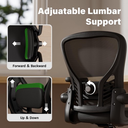 Silla de escritorio de computadora Sillas de escritorio de oficina ergonómicas con respaldo de malla mecedora - Imagen 5 de 9