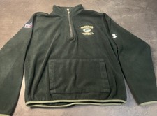 Vintage Green Bay Packers Crewneck Mens XL Green Fleece 1/4 Zip Champion NFL