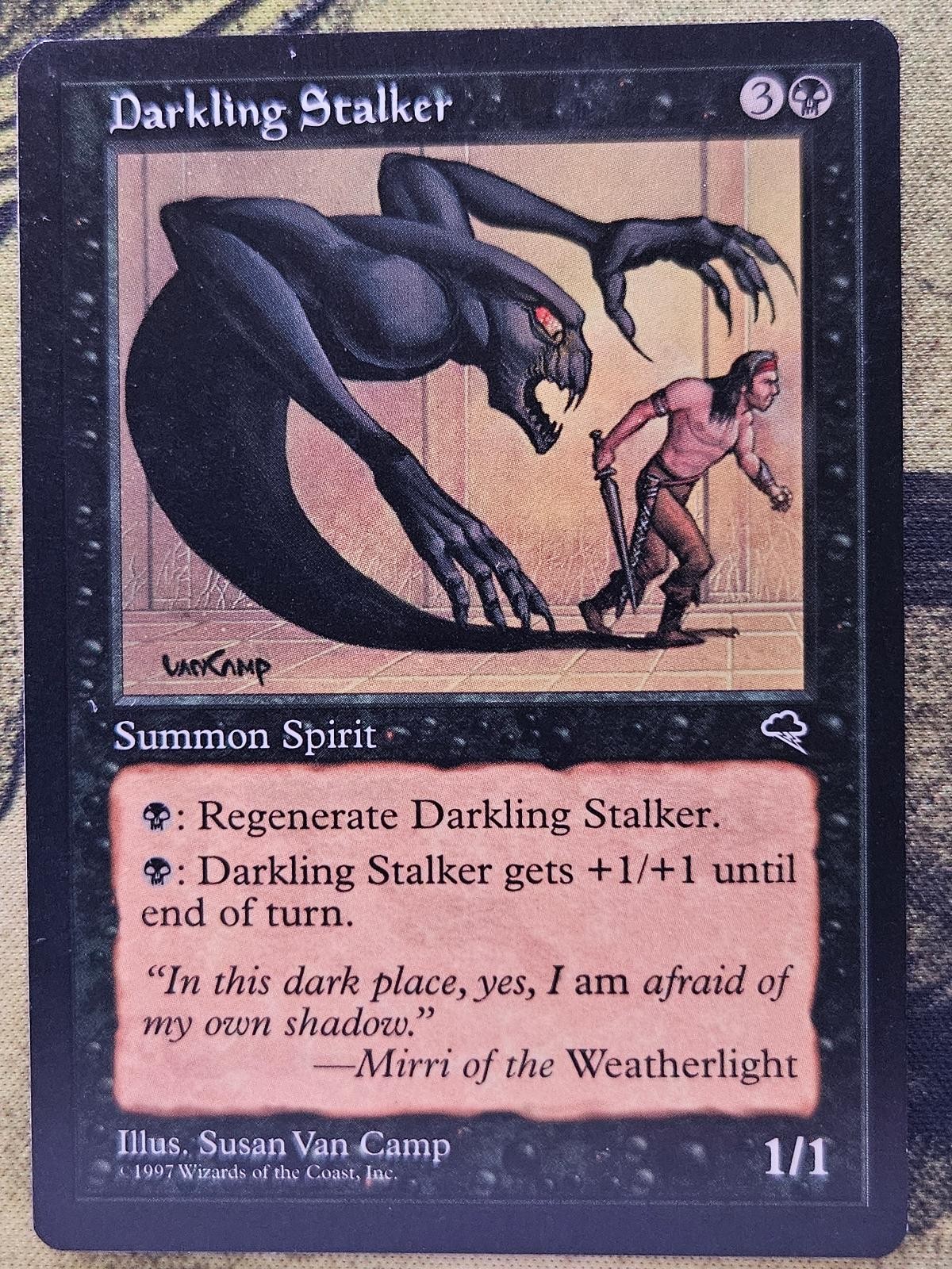 Darkling Stalker 119 Common Tempest Magic: The Gathering Moderately Played