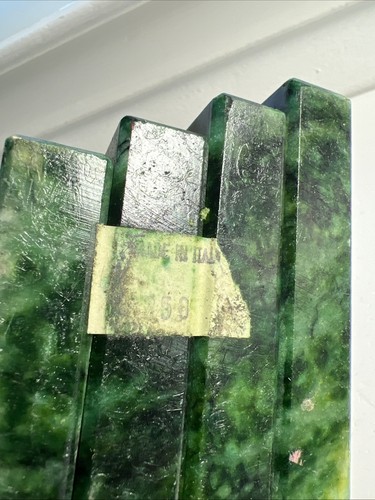 Vintage Bookends Green Marble Stone  MCM Bookends Art Deco Classic Made In Italy - Picture 6 of 11