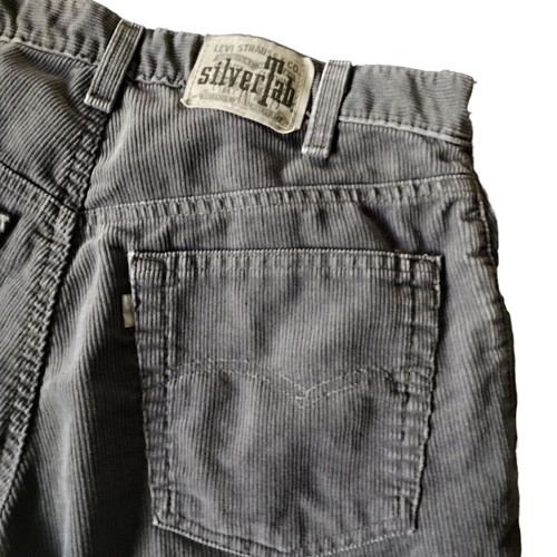 Pantalones de pana sueltos vintage Levis Silvertab gris holgados carga 34 x 30 - Imagen 10 de 12