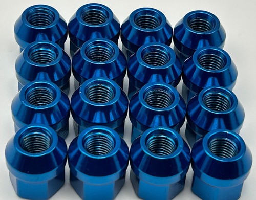 16 Acorn Bulge Lug Nuts 2018-2021 Can-Am Maverick Trail 1000 Wheel Rim Nut Blue - Picture 8 of 16
