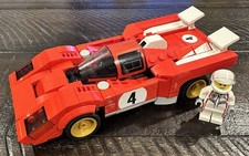 LEGO SPEED CHAMPIONS: 1970 Ferrari 512 M (76906) Retired W/Minifig And Manual