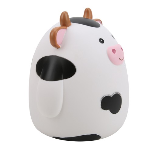 Piggy Bank Cute Cow Enter Only Vinyl Bank Perfect Gift Decoration For Kids - Picture 16 of 22