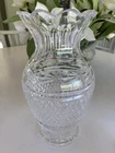 Vintage Waterford 9” Glandore Flower Vase Scalloped Edge