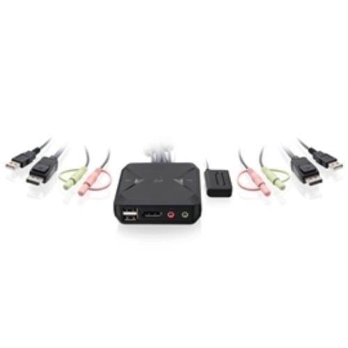 IOGEAR 2-Port USB DisplayPort Kabel KVM Switch (GCS52DP) - Bild 1 von 5
