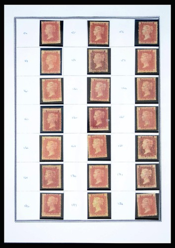 GREAT BRITAIN UK GB 1858-1864 Penny Reds 150 MH Stamp Collection - 第 5/8 張圖片