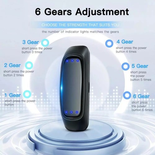 6-Speed Electric Smart Snoring Stopper Sleep Aid Anti Snoring Device Rechargable - Picture 7 of 17
