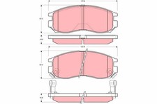 TRW GDB3133 Bremsbelagsatz, Scheibenbremse für MITSUBISHI PROTON Bremsanlage